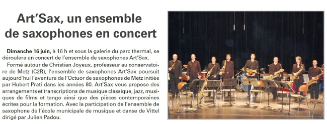 Concert Vittel Galerie Parc Thermal